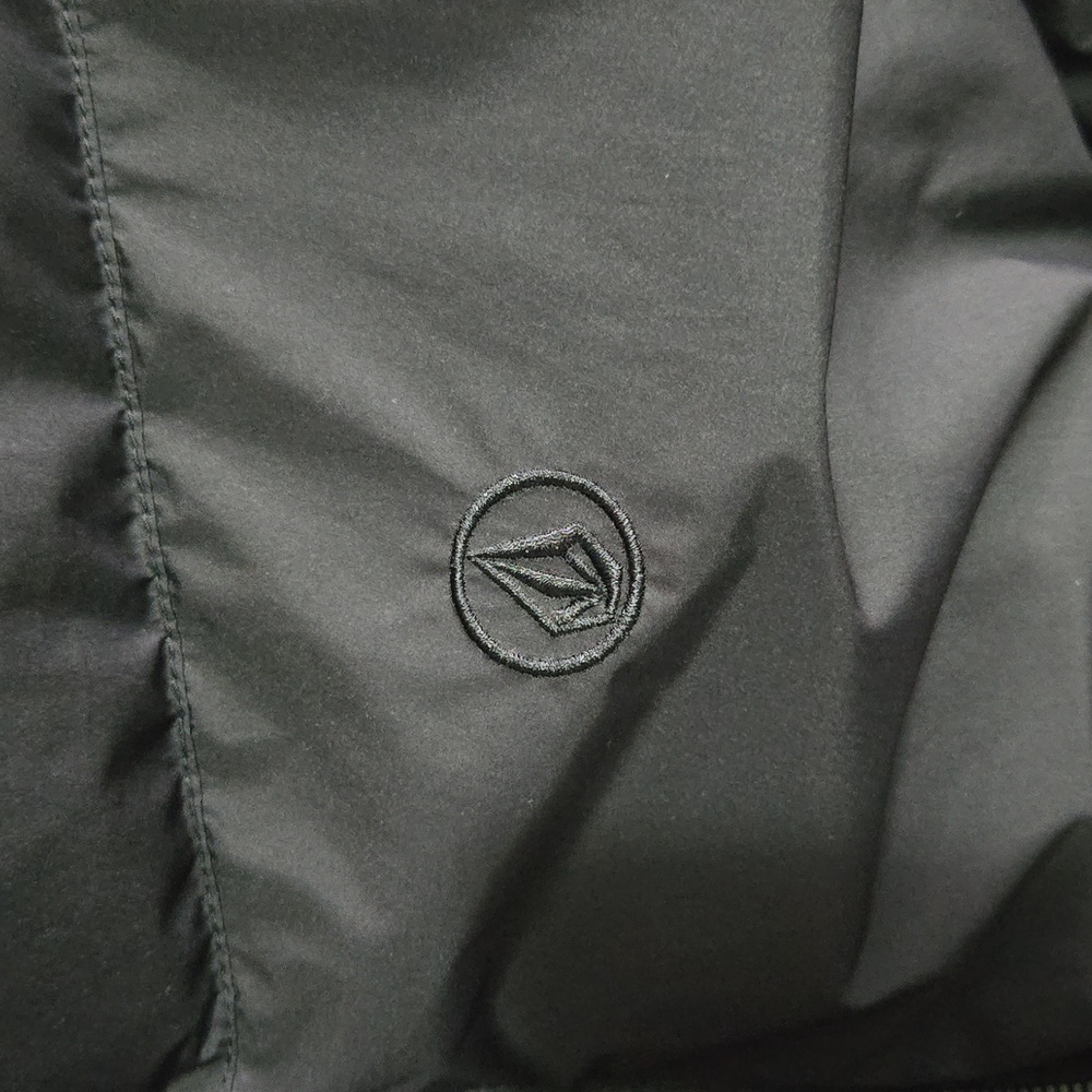Black Puffer Jacket with Hood - Picture 2 of 4